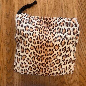 Leopard Print Furry Muff
